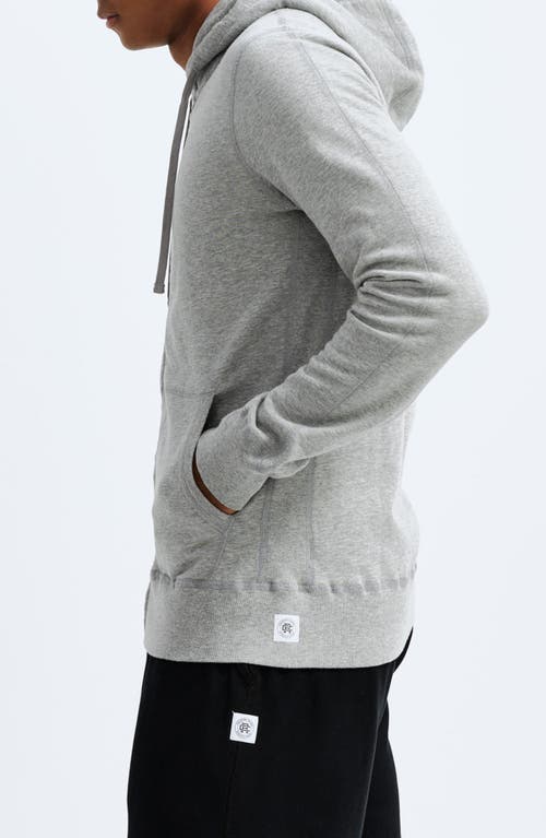 Reigning Champ Zip Hoodie In Gray