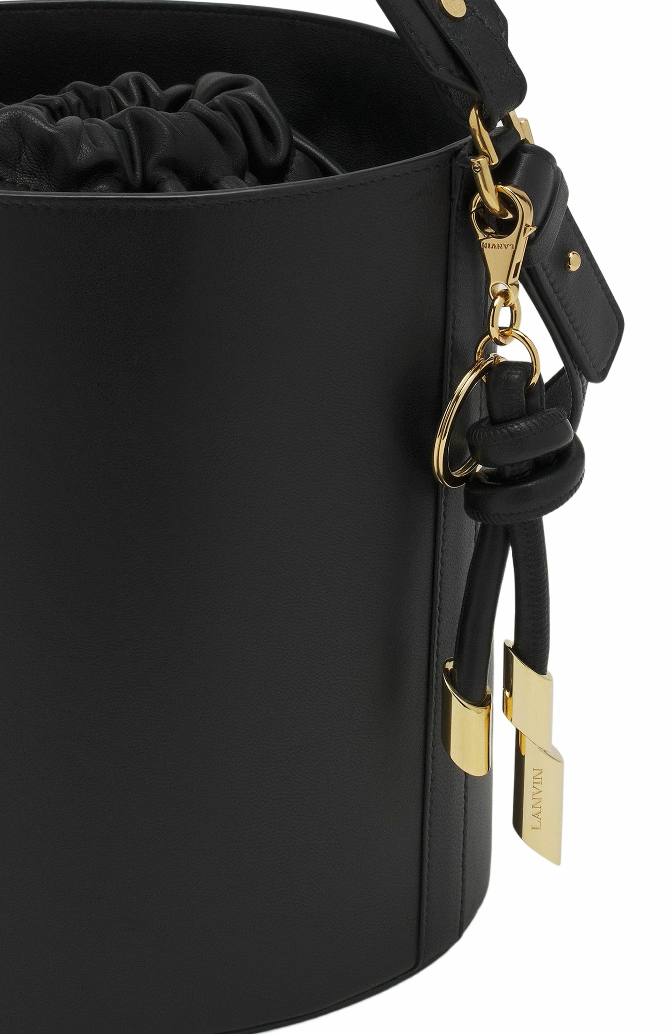 Lanvin Séquence Leather Bucket Bag, Alternate, color, 