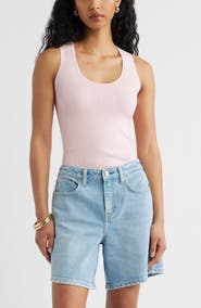 Open Edit Scoop Neck Sweater Tank