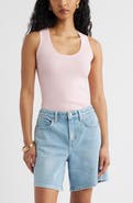 Open Edit Scoop Neck Sweater Tank