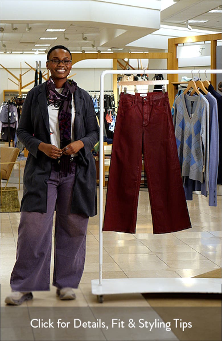 The Mia Coated High Waist Ankle Wide Leg Jeans, sales video thumbnail