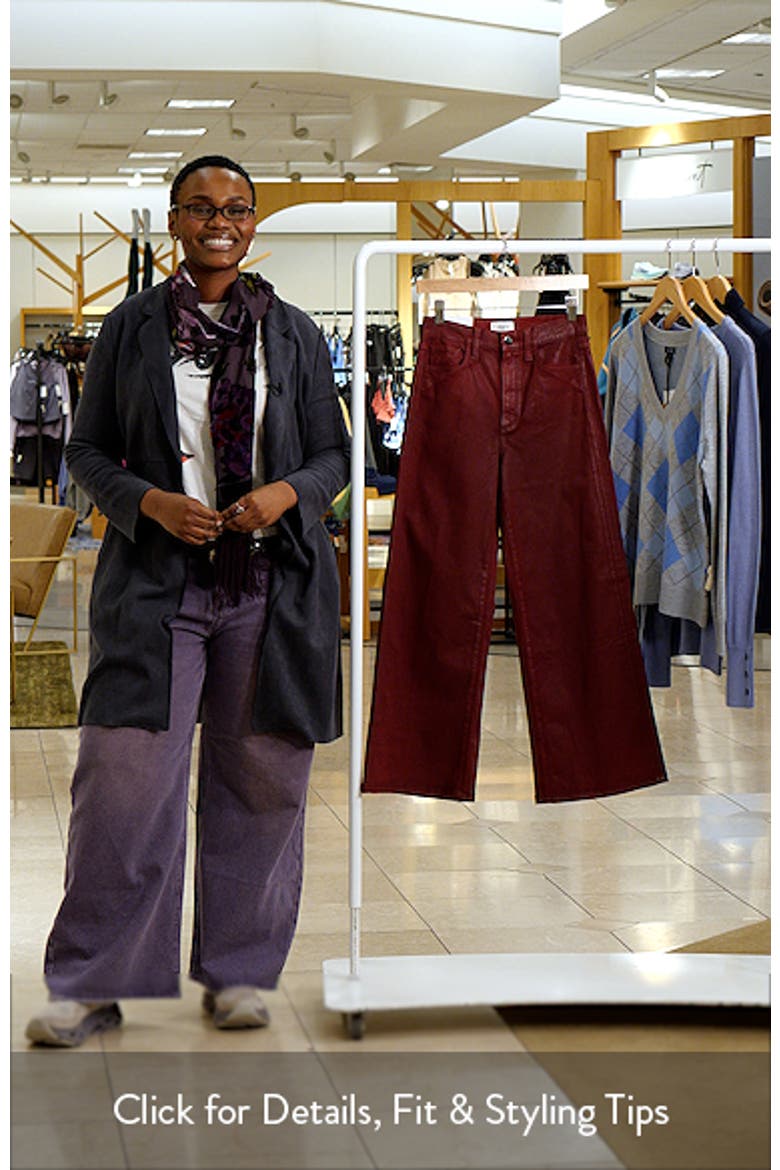 The Mia Coated High Waist Ankle Wide Leg Jeans video