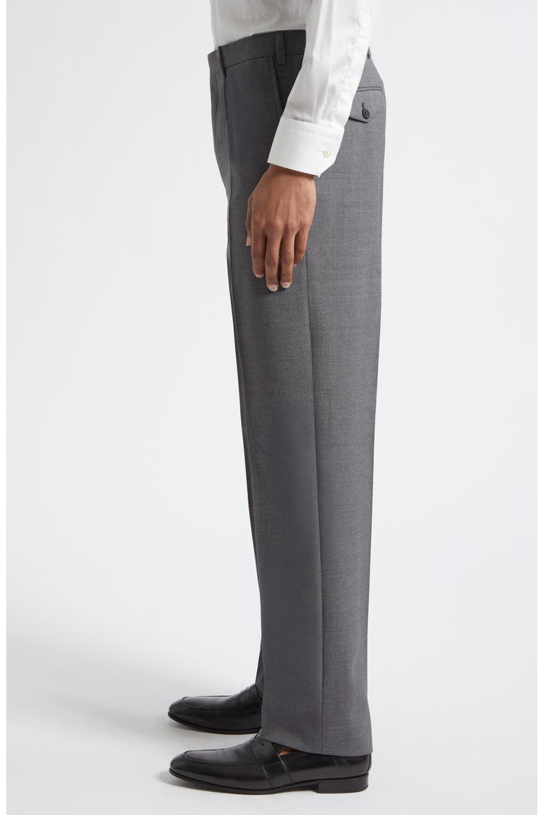 Waverly High Twist Virgin Wool Trousers, Alternate, color, LIGHT GREY