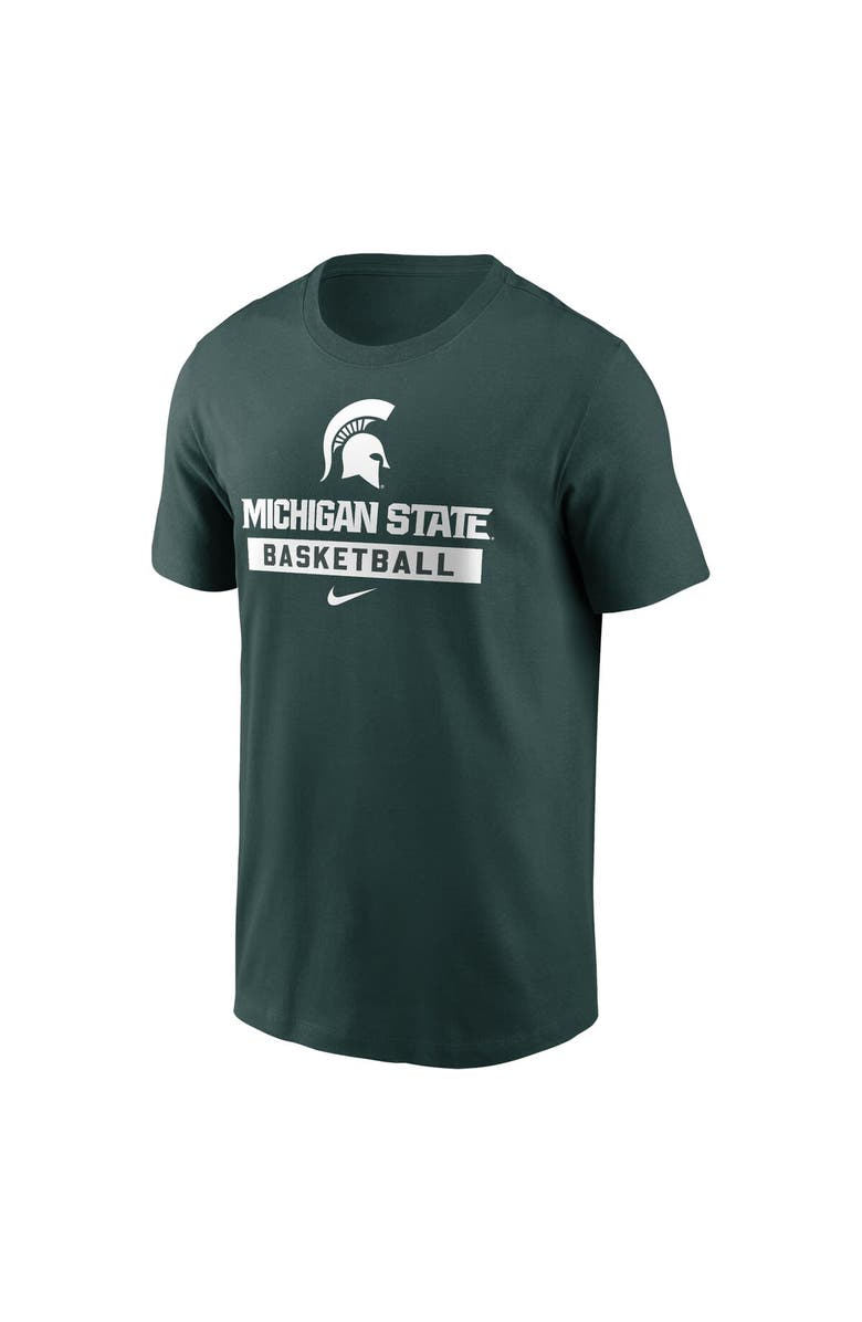 Nike Men's Nike Green Michigan State Spartans Basketball T-Shirt, Alternate, color, 