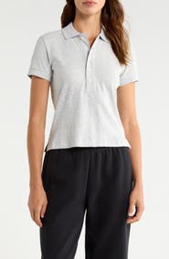 SKIMS Worn In Crop Cotton Jersey Polo