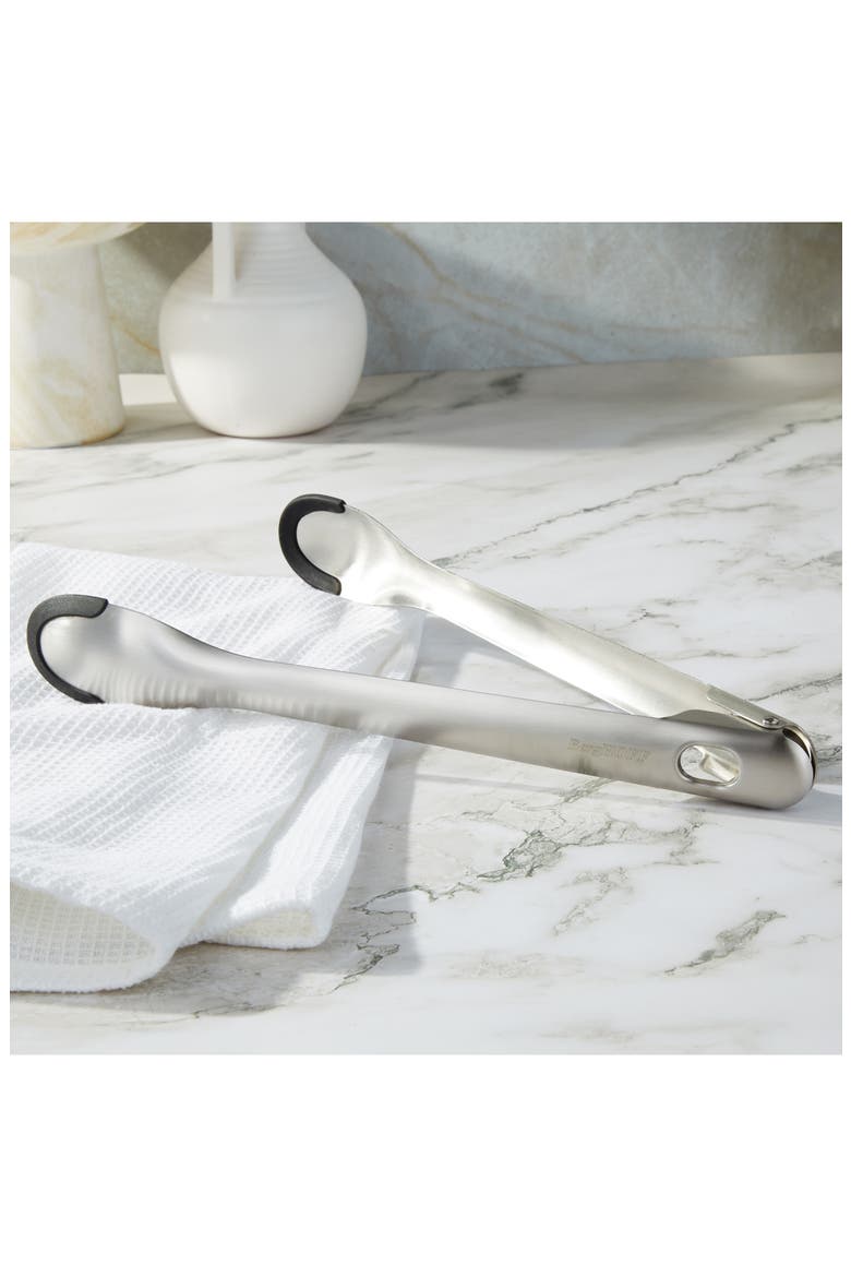 Serving Tongs, Alternate, color, SILVER