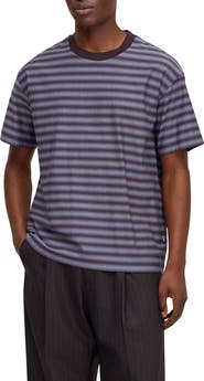 NN07 Lionel Striped Organic Cotton T-Shirt