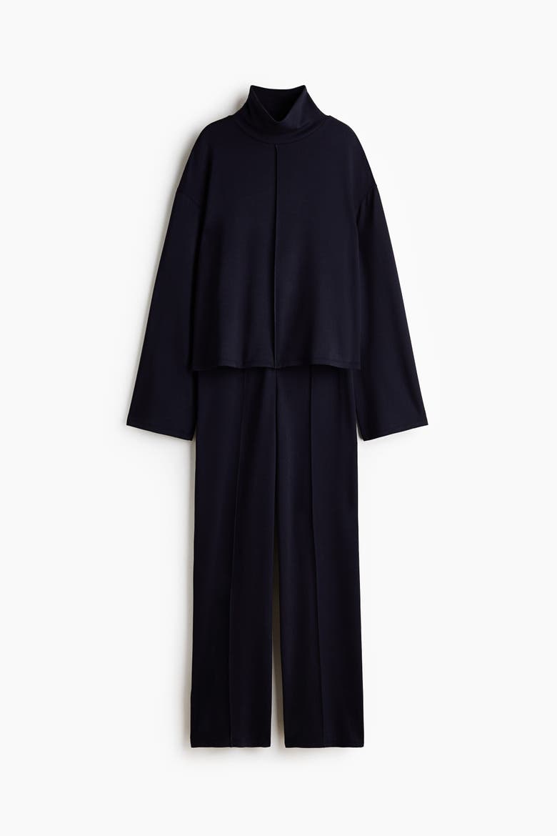2-piece Top And Pants Set, Alternate, color, Navy blue