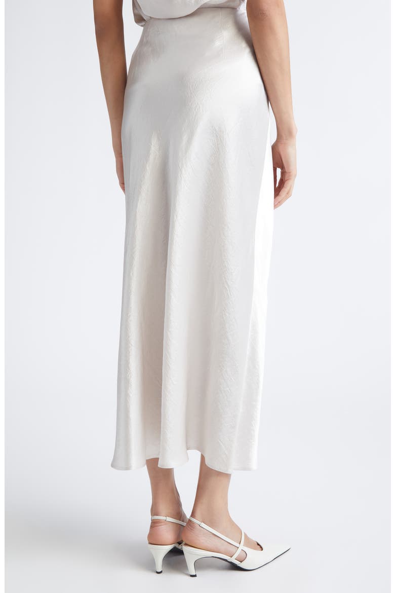 Bias Cut Washed Twill Skirt, Alternate, color, OYSTER
