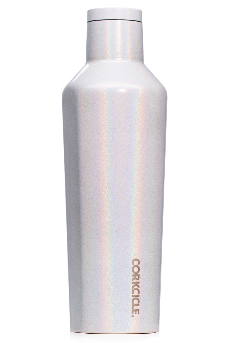 Insulated Stainless Steel Canteen, Main, color, GLOSS WHITE