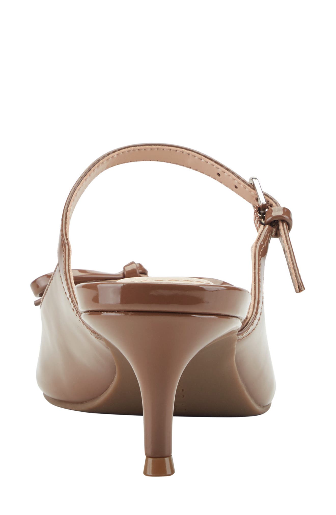 Moss Patent Kitten Heel Mule, Alternate, color, CARAMEL