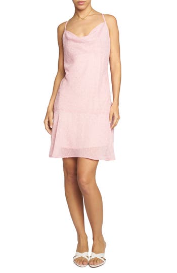 Know One Cares Clip Dot Chiffon Minidress