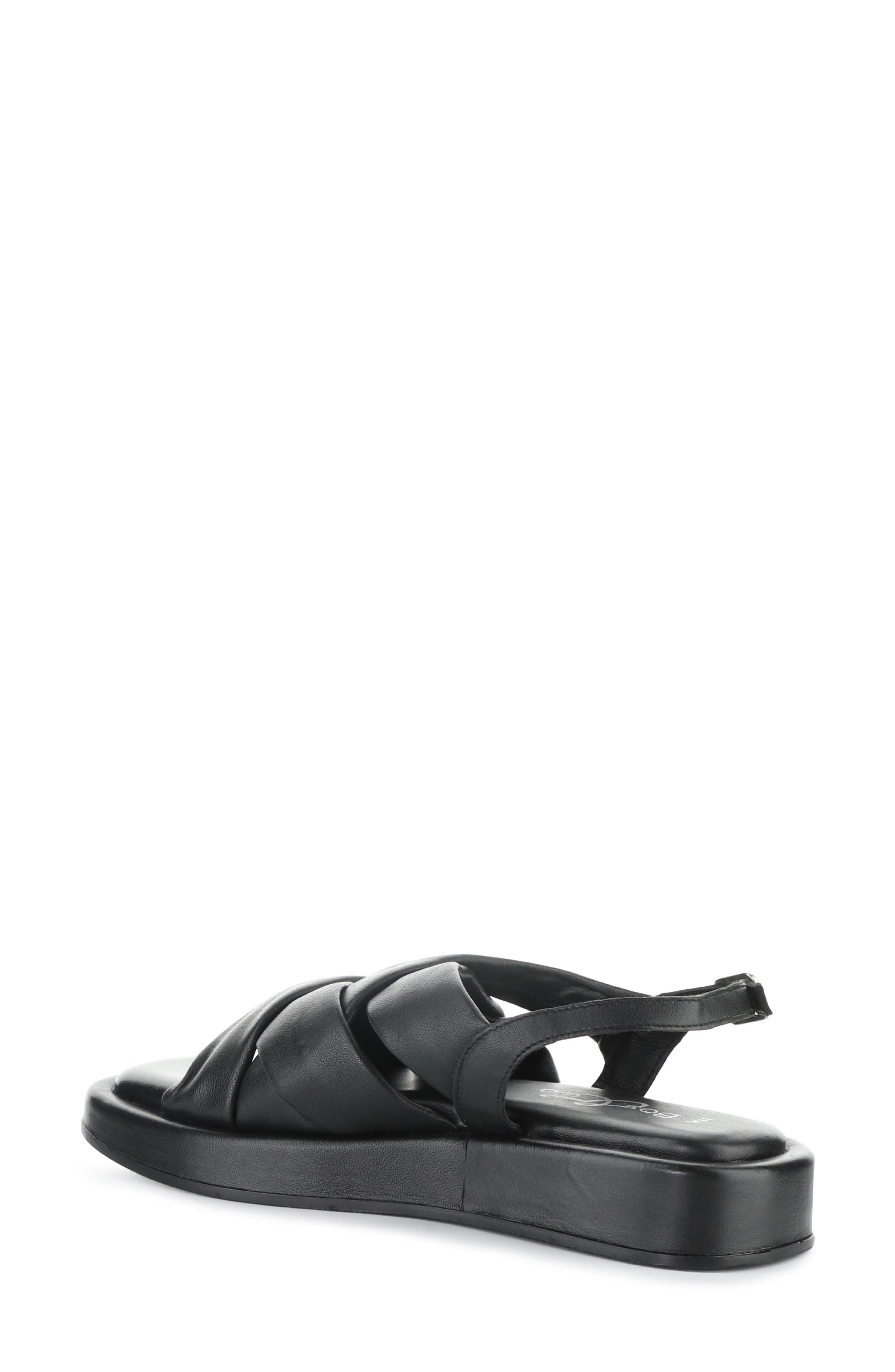 Bos. & Co. Brixin Slingback Platform Wedge Sandal, Alternate, color, Black