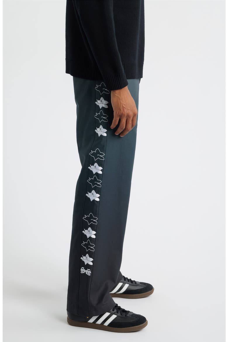 Khalil Rountree Lotus Napoli Pants, Alternate, color, BLACK