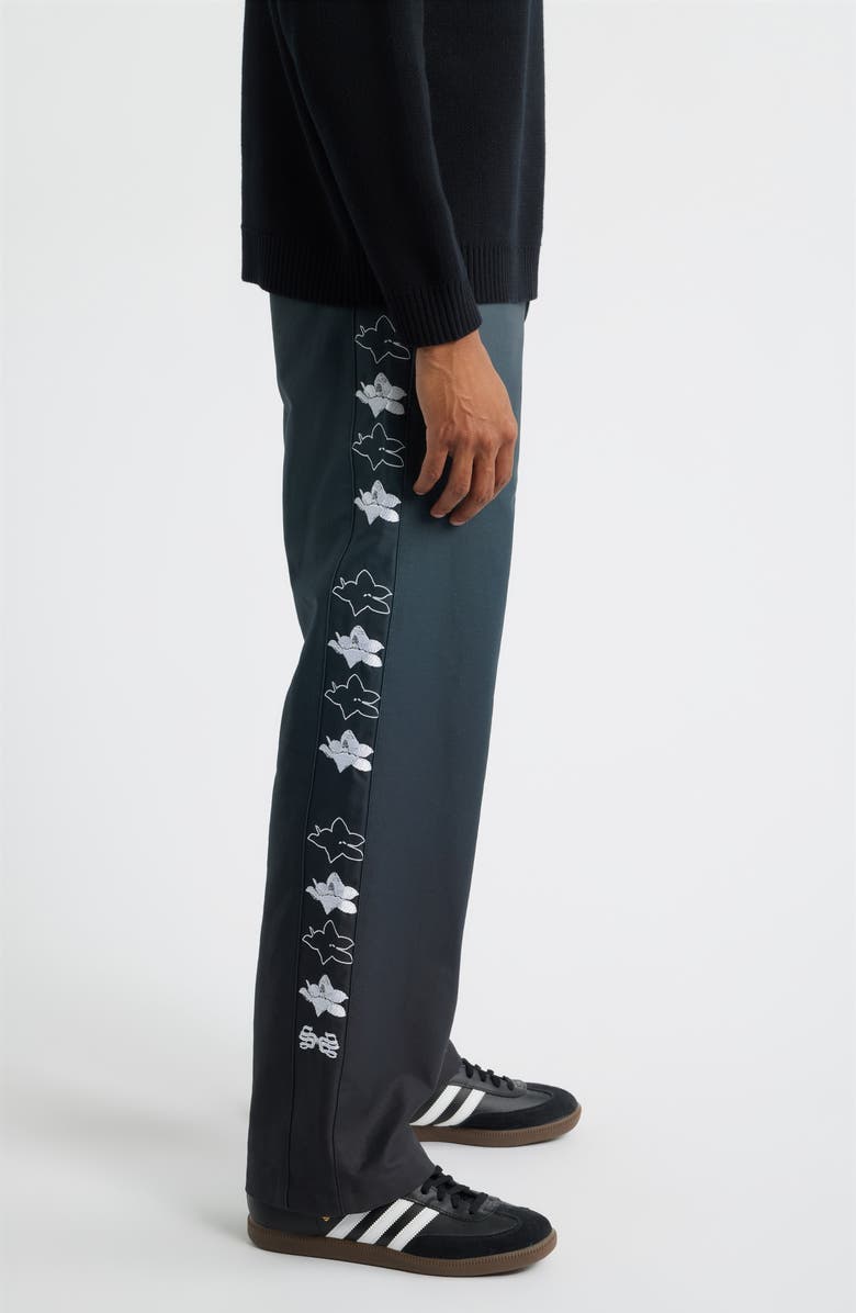 SANTO STUDIO Khalil Rountree Lotus Napoli Pants, Alternate, color, Black