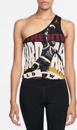 Jordan Flight Graphic Print One Shoulder Tank