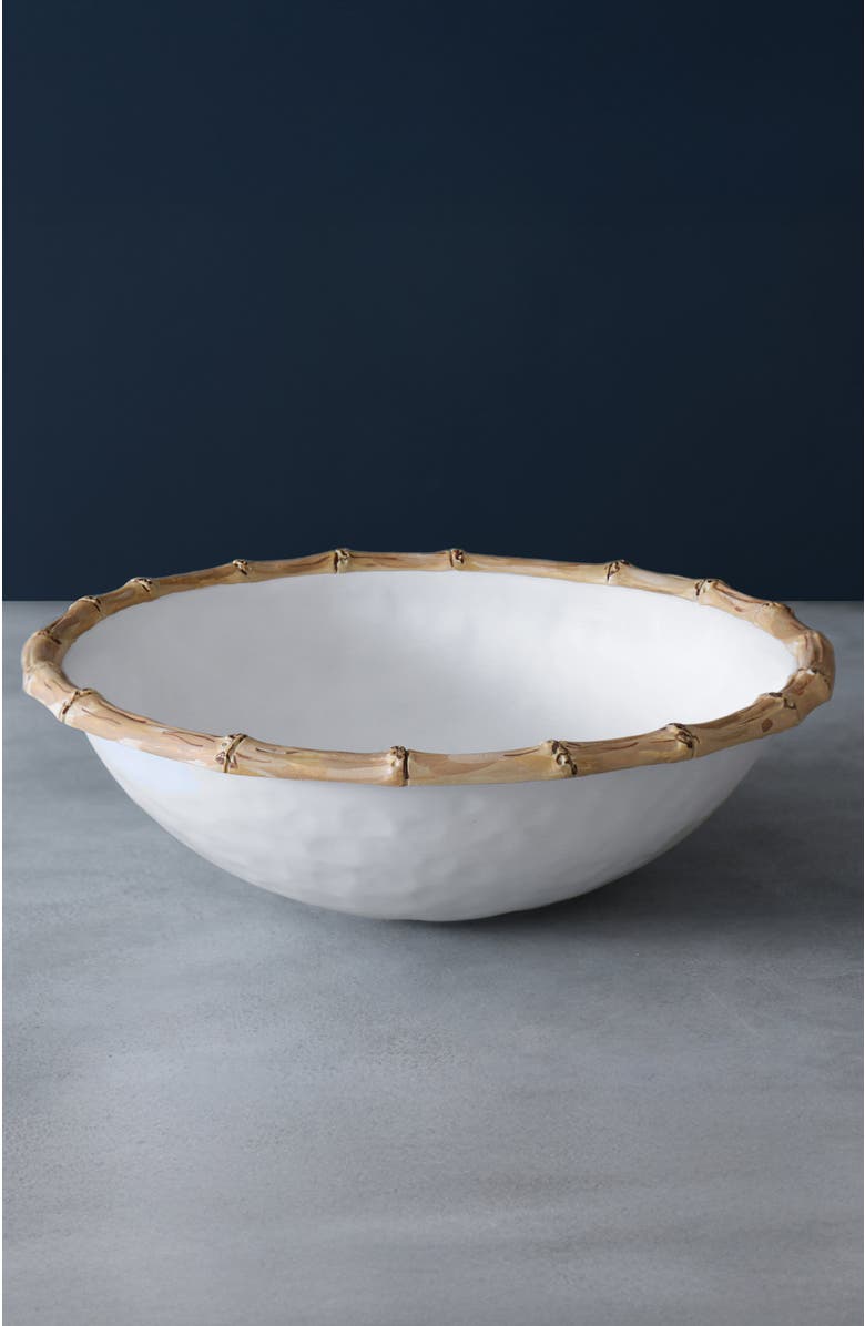 BEATRIZ BALL Collection Vida Cane Large Salad Bowl, Alternate, color, White