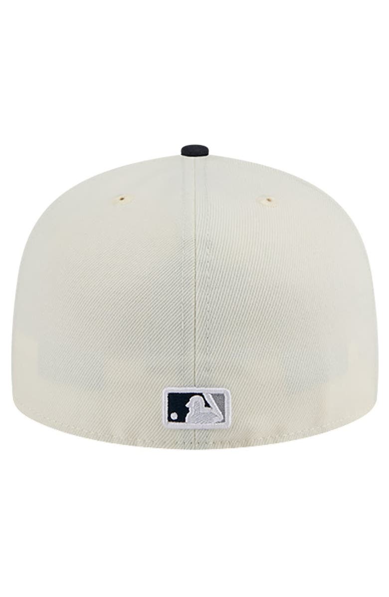 New Era Men's New Era White New York Yankees Evergreen Chrome 59FIFTY Fitted Hat, Alternate, color, White
