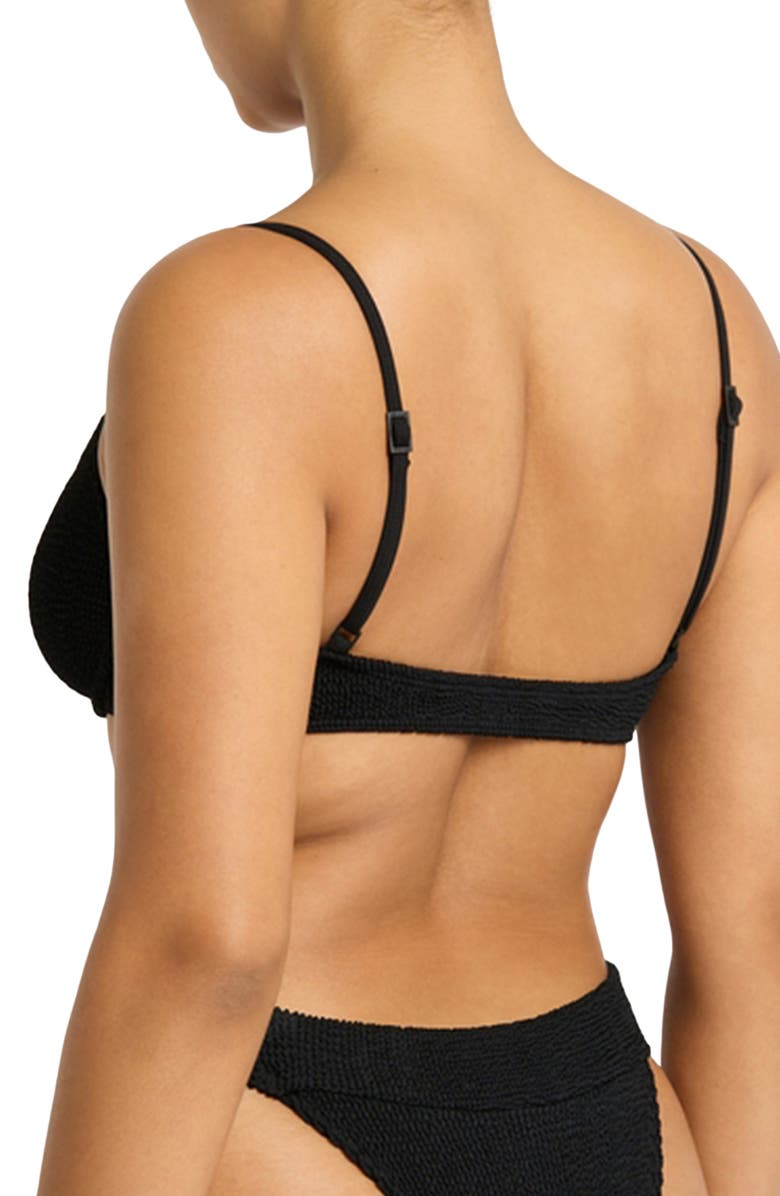 bond-eye Gracie Balconette Bikini Top, Alternate, color, Black Eco