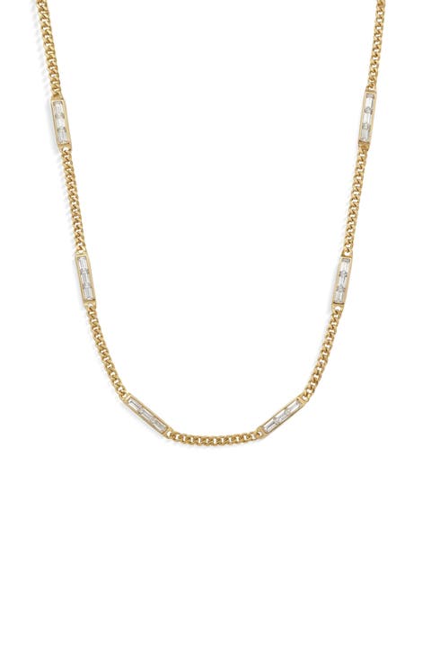 Sapphire Baguette Collar Necklace