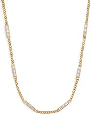 Awe Inspired Sapphire Baguette Collar Necklace