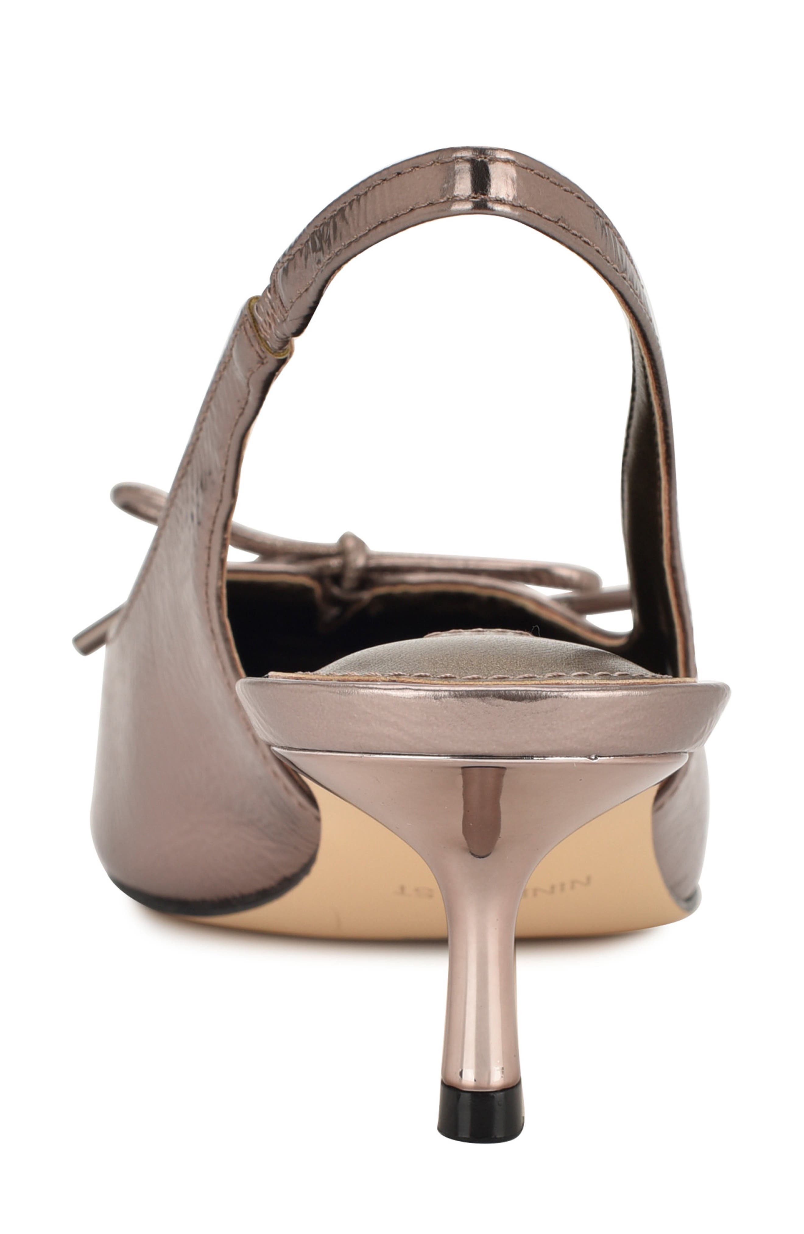 Nine West Anora Slingback Pointed Toe Pump, Alternate, color, Bronze