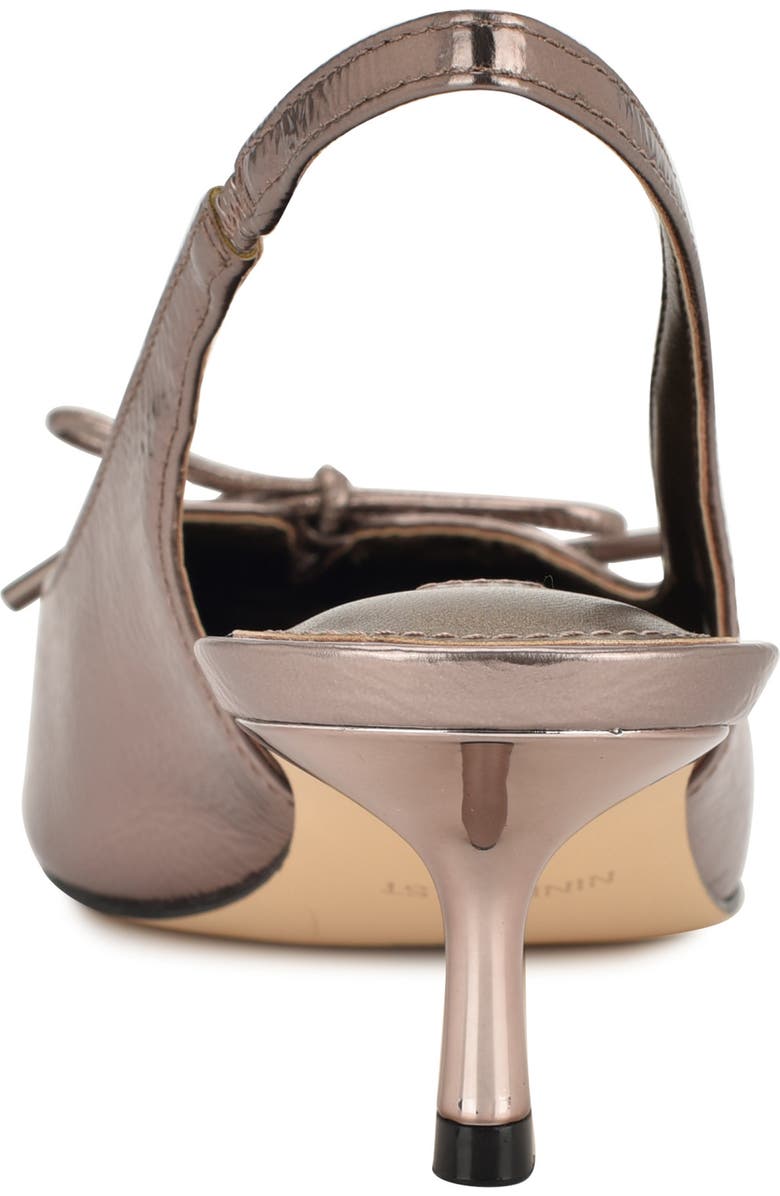 Nine West Anora Slingback Pointed Toe Pump, Alternate, color, Bronze
