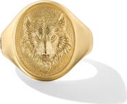 David Yurman Men's Petrvs® Wolf Signet Ring