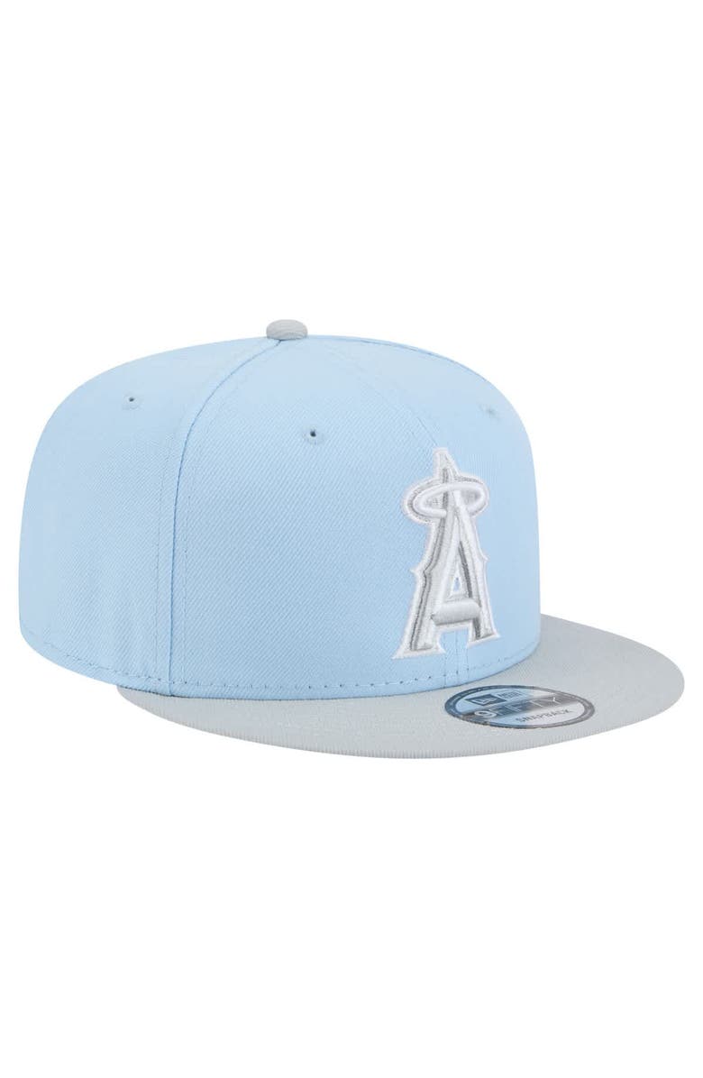 New Era Man's New Era Light Blue/Gray Los Angeles Angels 2-Tone Color Pack 9FIFTY Snapback Hat, Alternate, color, 