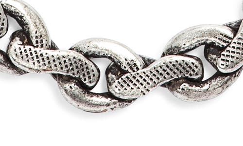 Child Of Wild Rhapsody Flat Link Chain Necklace In Silver