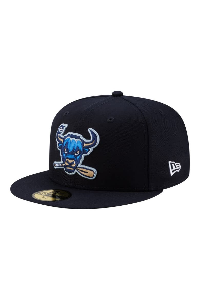 Men's New Era  Navy Salem Ridge Yaks Authentic Collection 59FIFTY Fitted Hat, Main, color, Navy