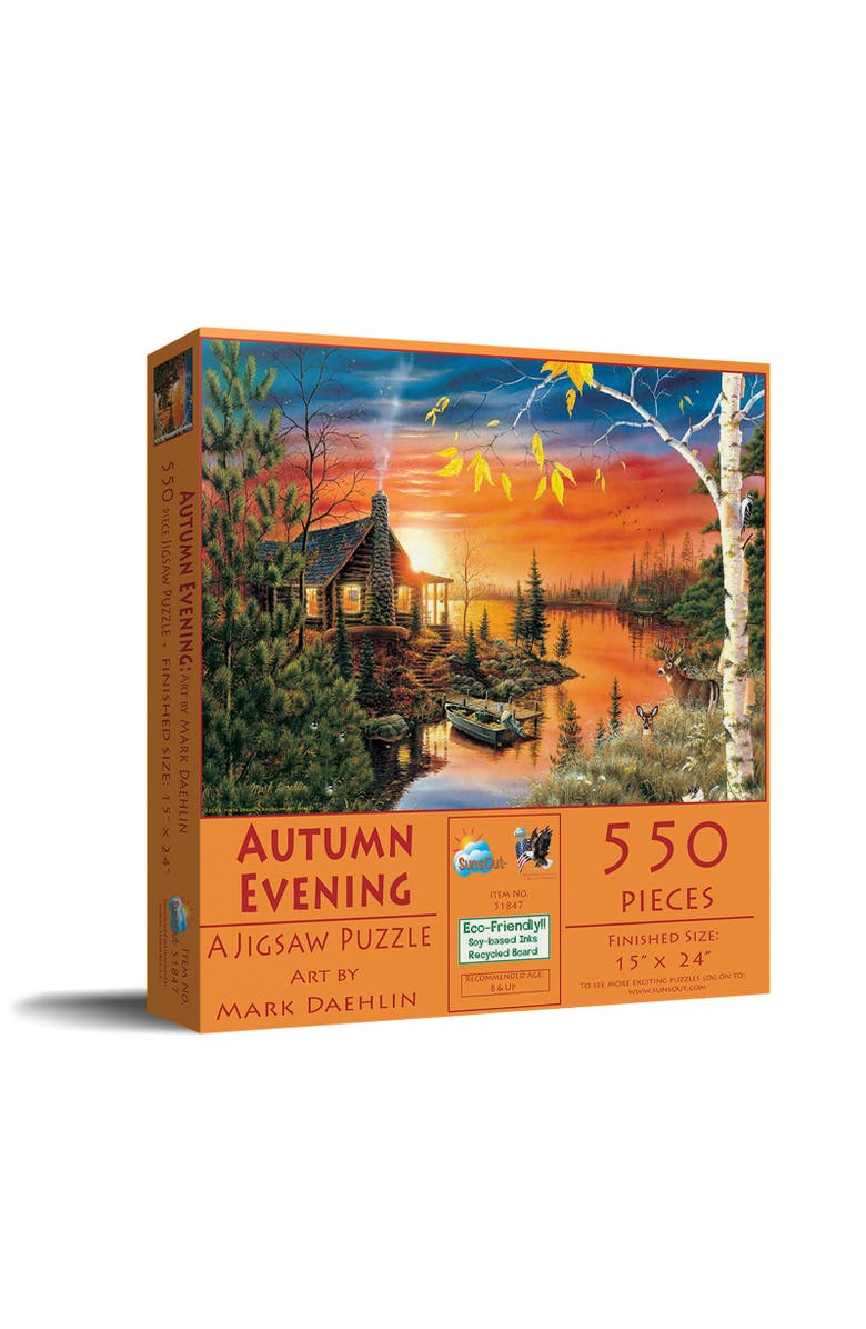Sunsout Autumn Evening 550 piece Jigsaw Puzzle for Adults, Main, color, Multicolor