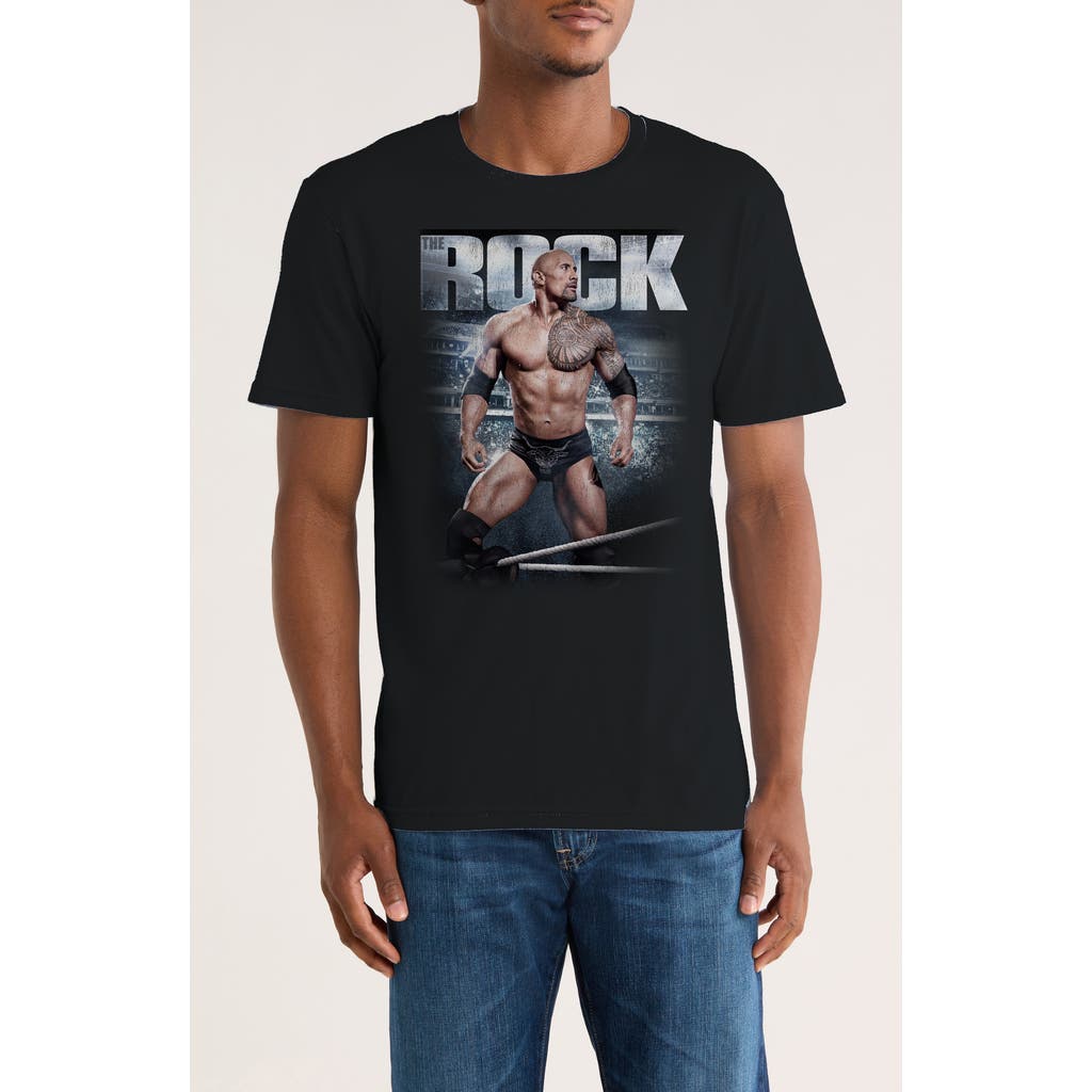 Monster Digital Wwe The Rock Graphic T-shirt In Black