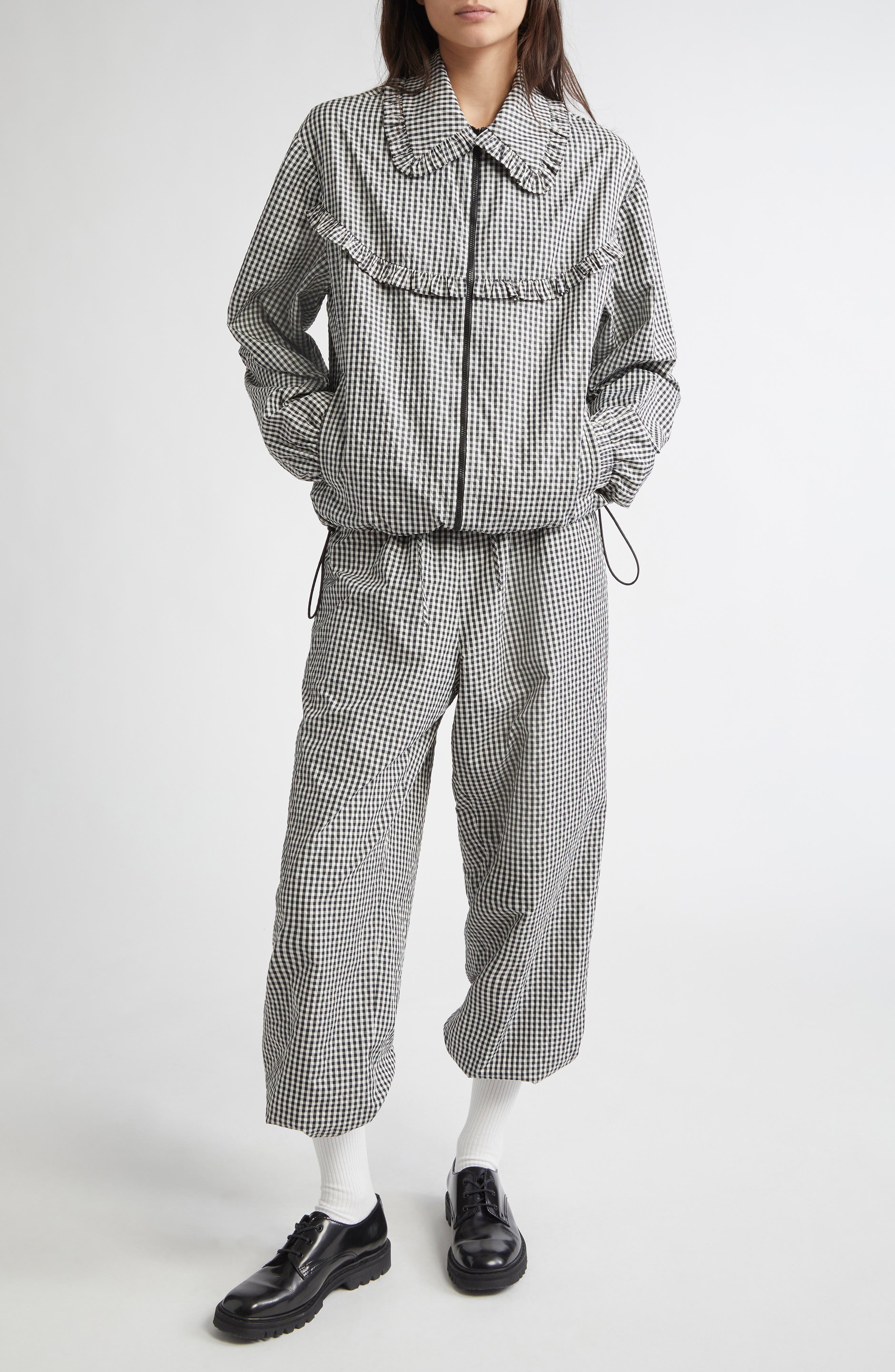 Tanner Fletcher Gender Inclusive Kennedy Ruffle Waistband Gingham ...