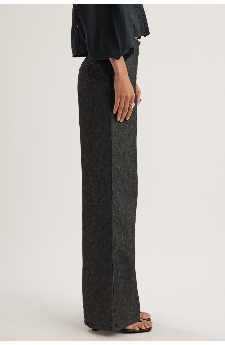 Merlette Egan Denim Trouser, Alternate, color, Black Wash