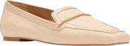 André Assous Ariane Raffia Chain Embellished Loafer