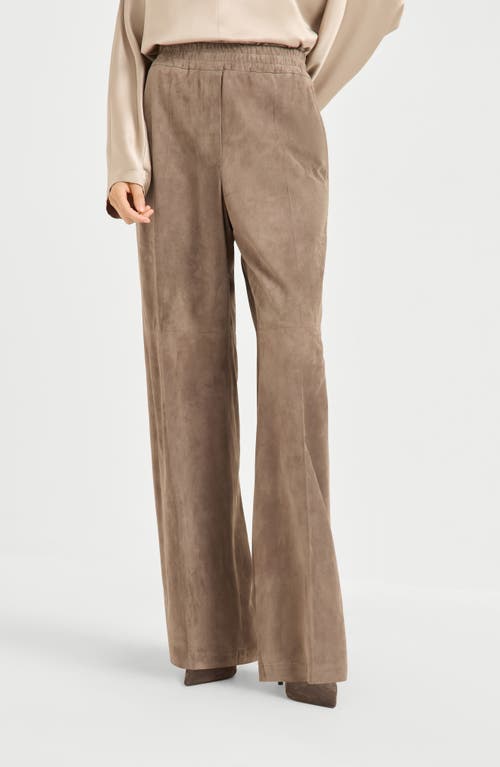 Brunello Cucinelli Loose Track Trousers In Brown