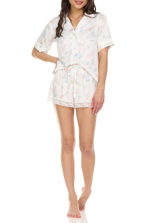 Flora Nikrooz Selena Floral Satin Short Pajamas