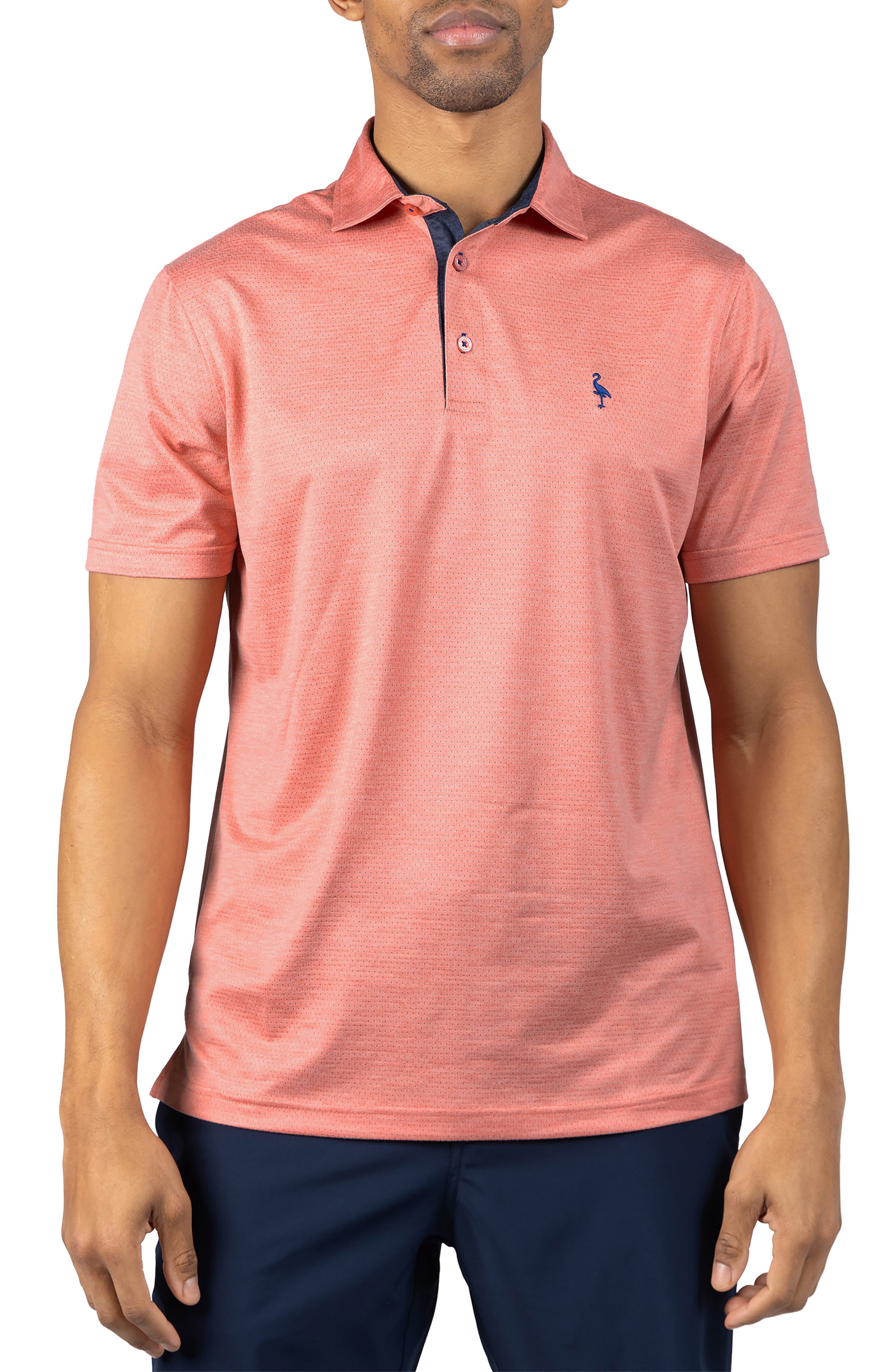 TailorByrd Mélange Mesh Performance Polo