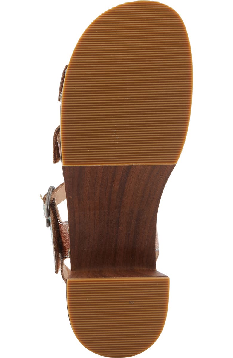 L'Artiste by Spring Step Retropel Ankle Strap Platform Sandal, Alternate, color, Brown Multi