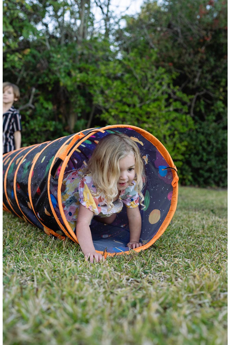 Kids' Galaxy Collapsible Play Tunnel, Alternate, color, BLACK