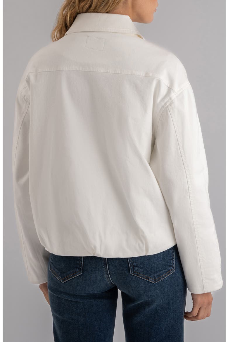 Dylan Zip Denim Jacket, Alternate, color, WHITE