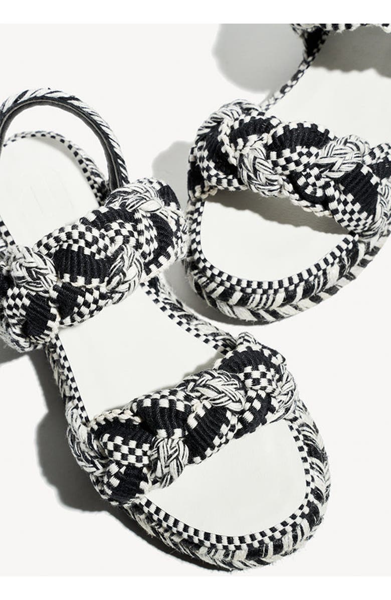 Amambaih Maria Sandals, Alternate, color, Ivory-Black