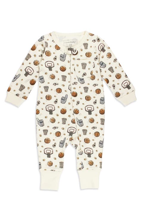 Cotton Hooded Two-Way Zip Footless Romper