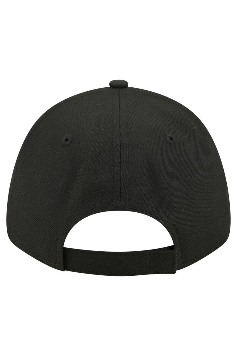 Men's New Era  Black Philadelphia Eagles Core Team 9FORTY Adjustable Hat, Alternate, color, Black