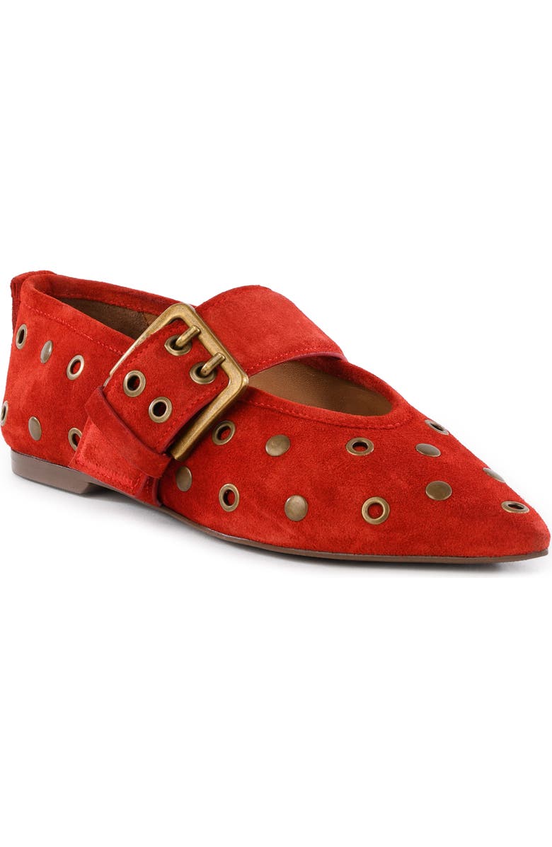Seychelles Abbey Pointed Toe Flat, Main, color, Red