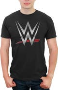 WWE Men's WWE Chrome Logo Graphic T-Shirt