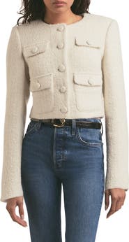 Favorite Daughter The Emily Bouclé Crop Jacket