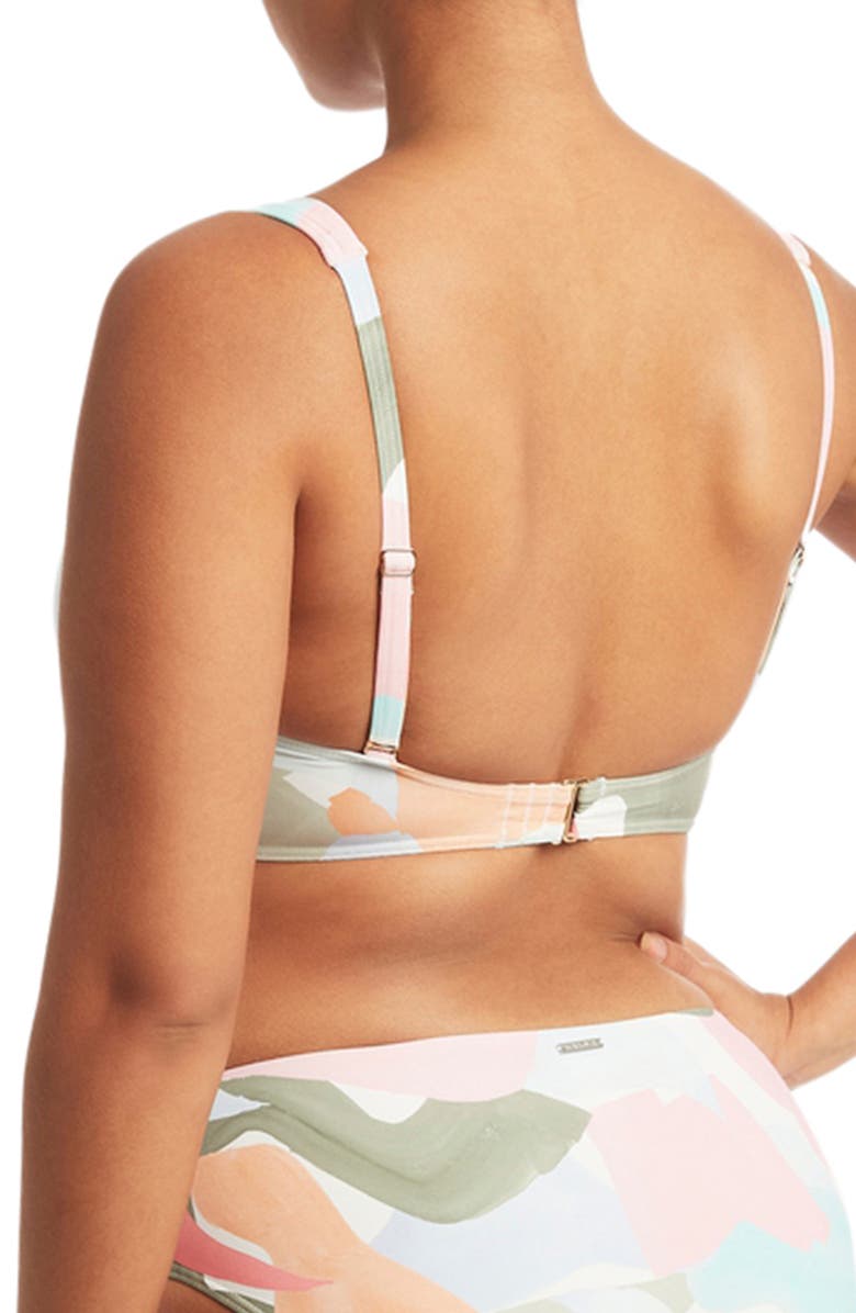 Sea Level Multifit Cross Front Bikini Top, Alternate, color,