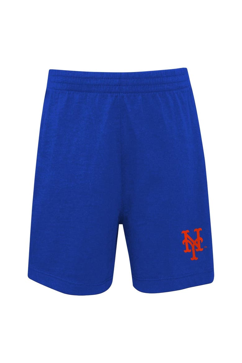 Infant White/Royal New York Mets Position Player T-Shirt & Shorts Set, Alternate, color, White